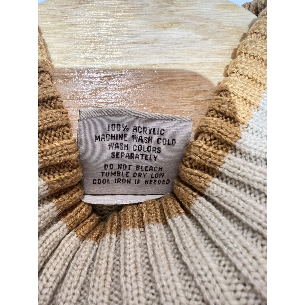 Southpole Texture Sweater‎ Cream Thick Cable Knit Mens XL Vintage - Picture 7 of 7